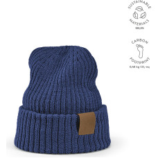 Cobain Beanie rPET and Wool. Customisable Patch