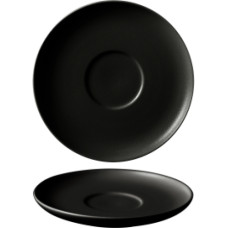 Leela Baralee FINE PLUS APAKŠTASE 16CM, MELNA, PORCELĀNS, Leela Baralee