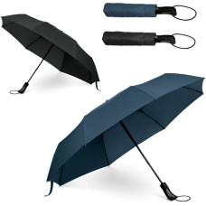 CAMPANELA. 190T compact pongee umbrella with automatic opening and closing / Blue
