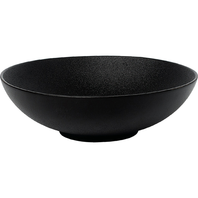 Leela Baralee FINE PLUS SEKLA BĻODA 17CM, MELNA, PORCELĀNS, Leela Baralee