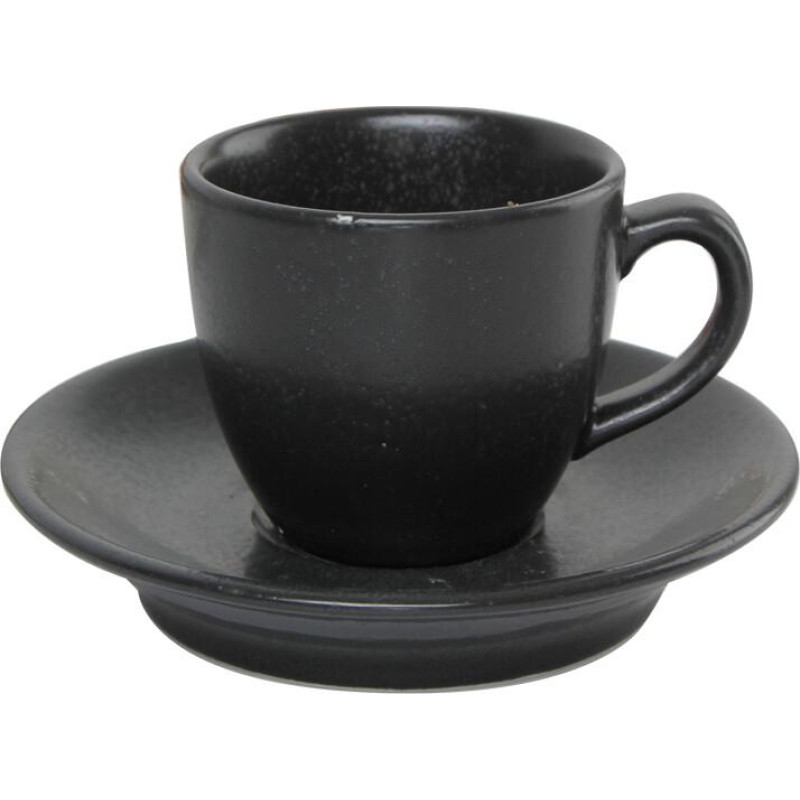 Porland SEASONS melna tase ar apakštasi 80ml, Porland