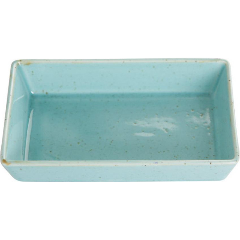 Porland SEASONS TURQUOISE taisnstūrveida šķīvis ar malām 16x11cm, Porland