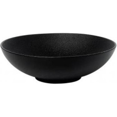 Leela Baralee FINE PLUS SATIN SEKLA BĻODA 21CM, MELNA, PORCELĀNS, Leela Baralee