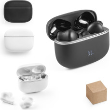 CAUBY. Wireless headphones in recycled ABS (100% rABS) with ANC and 7 hours of battery life / Black
