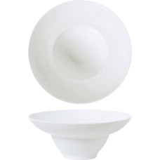 Leela Baralee FINE PLUS DZIĻAIS ŠĶĪVIS AR MALU 24CM, BALTS, PORCELĀNS, Leela Baralee