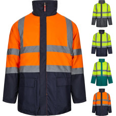 Velilla VL JUNO. Two-tone 4-in-1 parka (180g/m²), in polyester (100%) with PU coating / Grey / Yellow