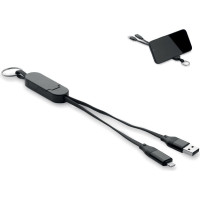 60W cable keyring recycled ABS