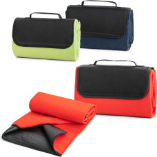 RILEY. Fleece blanket with carry handle and flap (180 g/m²)