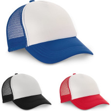 NICOLA. Polyester and mesh cap (150 g/m²) / Red