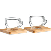 Set of 2 double wall espresso