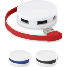 GARDNER. HUB with cable and 4 USB-A ports in ABS