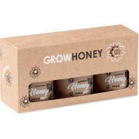 Set of 3 wildflower honey