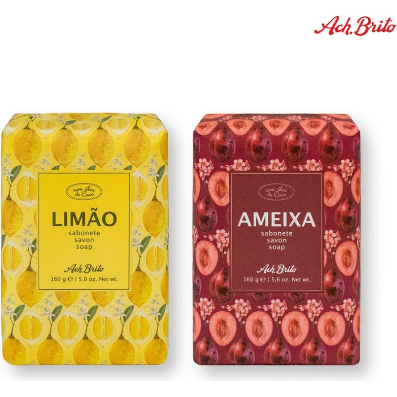 Ach. Brito&reg; FRUTADOS II. Soap based on vegetable soap and enriched with coconut oil (160g)