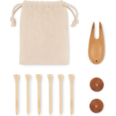 Golf accessories set in pouch