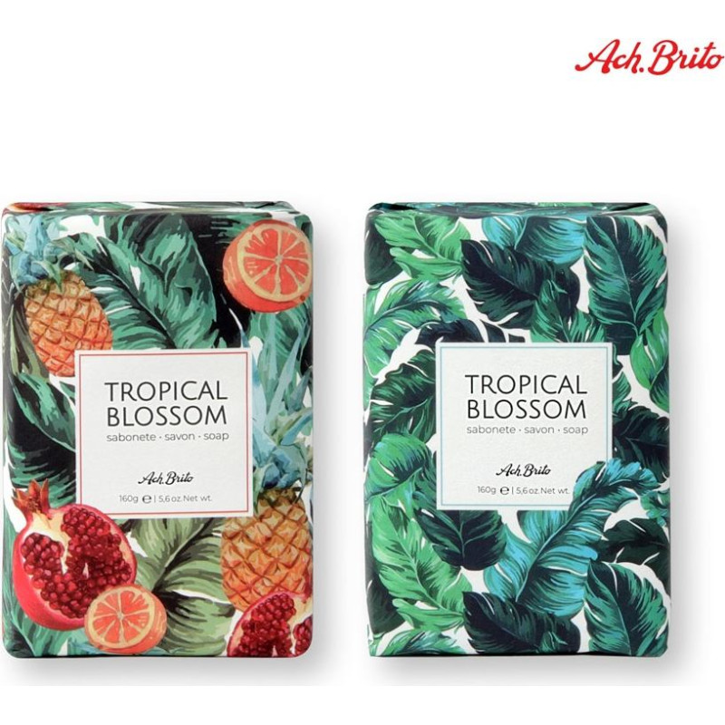 Ach. Brito&reg; TROPICAL BLOSSOM. Soaps enriched with olive oil (160g)