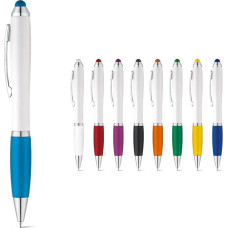 SANS. Ball pen with twist mechanism and metal clip