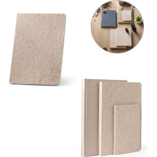TEAPAD SEMI-RIGID. A5 notepad with semi-rigid cover made from tea leafs waste (65%)