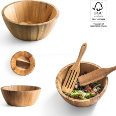 SAGE. Round acacia wood salad bowl