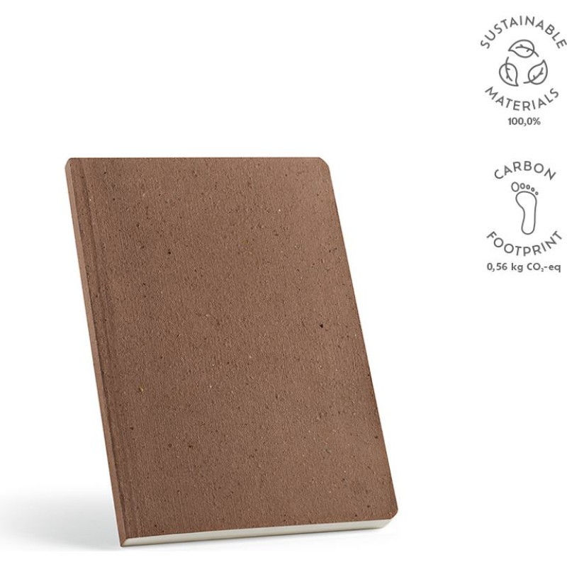 Doyle A5 Notebook Coffee Waste cover. 80gsm recycled 196 pages