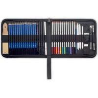 40 piece art set in case