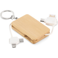 Key ring charging cable