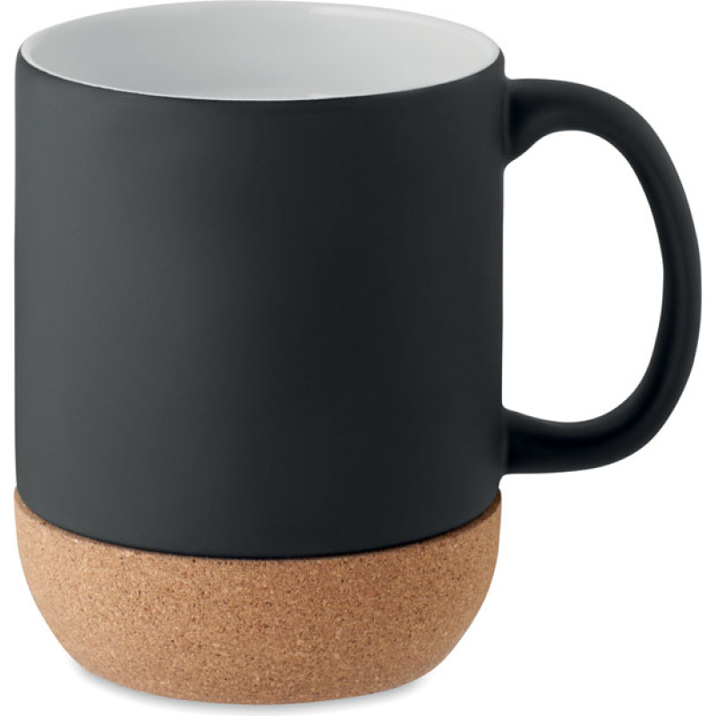 Matt ceramic cork mug 300 ml