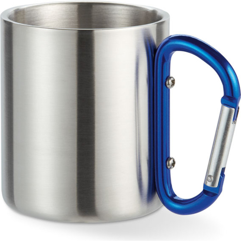 Metal mug & carabiner handle