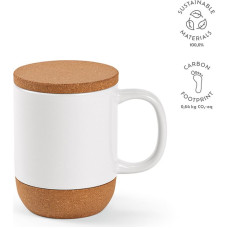 Ebro Mug Ceramic, Cork lid and base 380ml. Sublimation