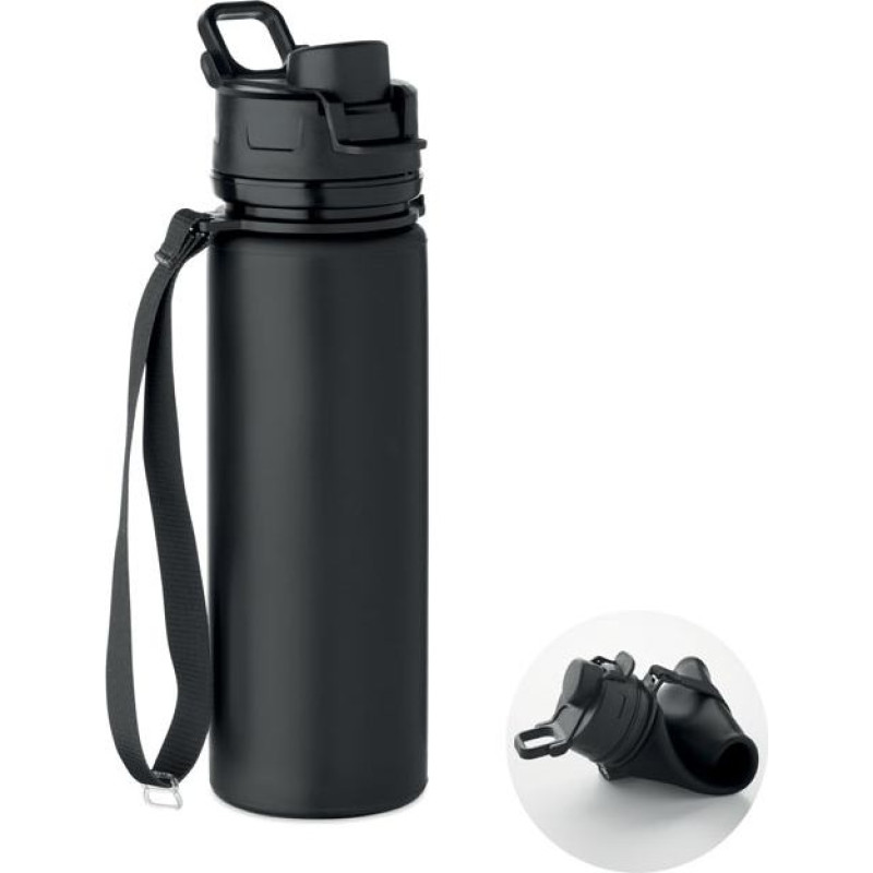 Foldable silicone sports bottle