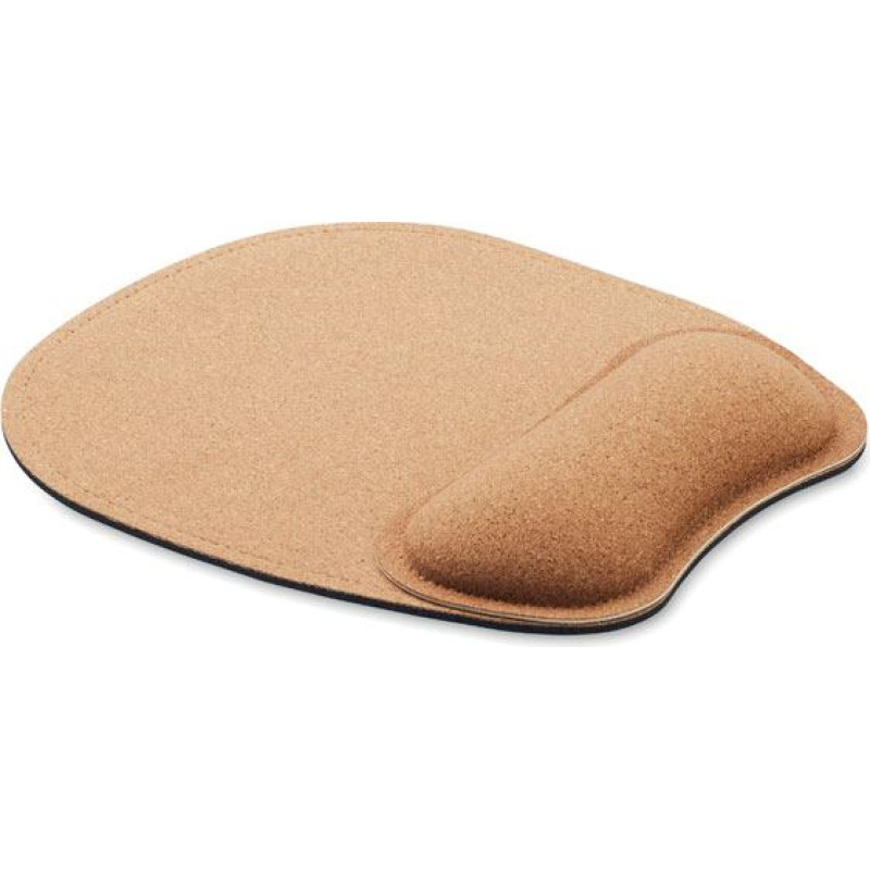 Ergonomic cork mouse mat