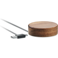 Wireless charger in acacia 15W
