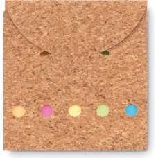 Cork sticky note memo pad