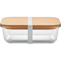 Glass lunchbox with bamboo lid