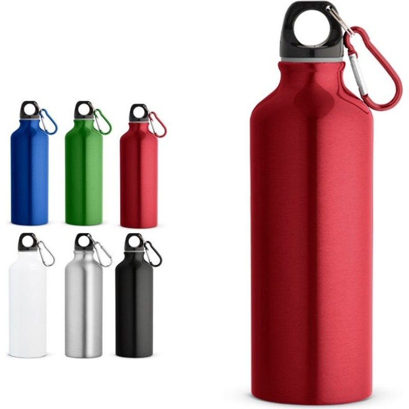RE-LANDSCAPE M. Recycled aluminium bottle with carabiner 530 mL