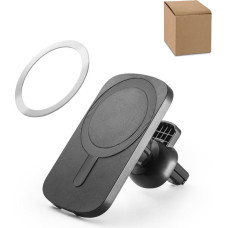 KOCH. Car smartphone holder with wireless magnetic charger 15W in recycled ABS (100% rABS)