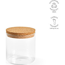 Magritte 500 Canister Borosilicate Glass 580ml. Cork lid