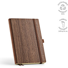 Steinbeck A5 Notebook Woodgrain cover. 70gsm FSC 196 pages